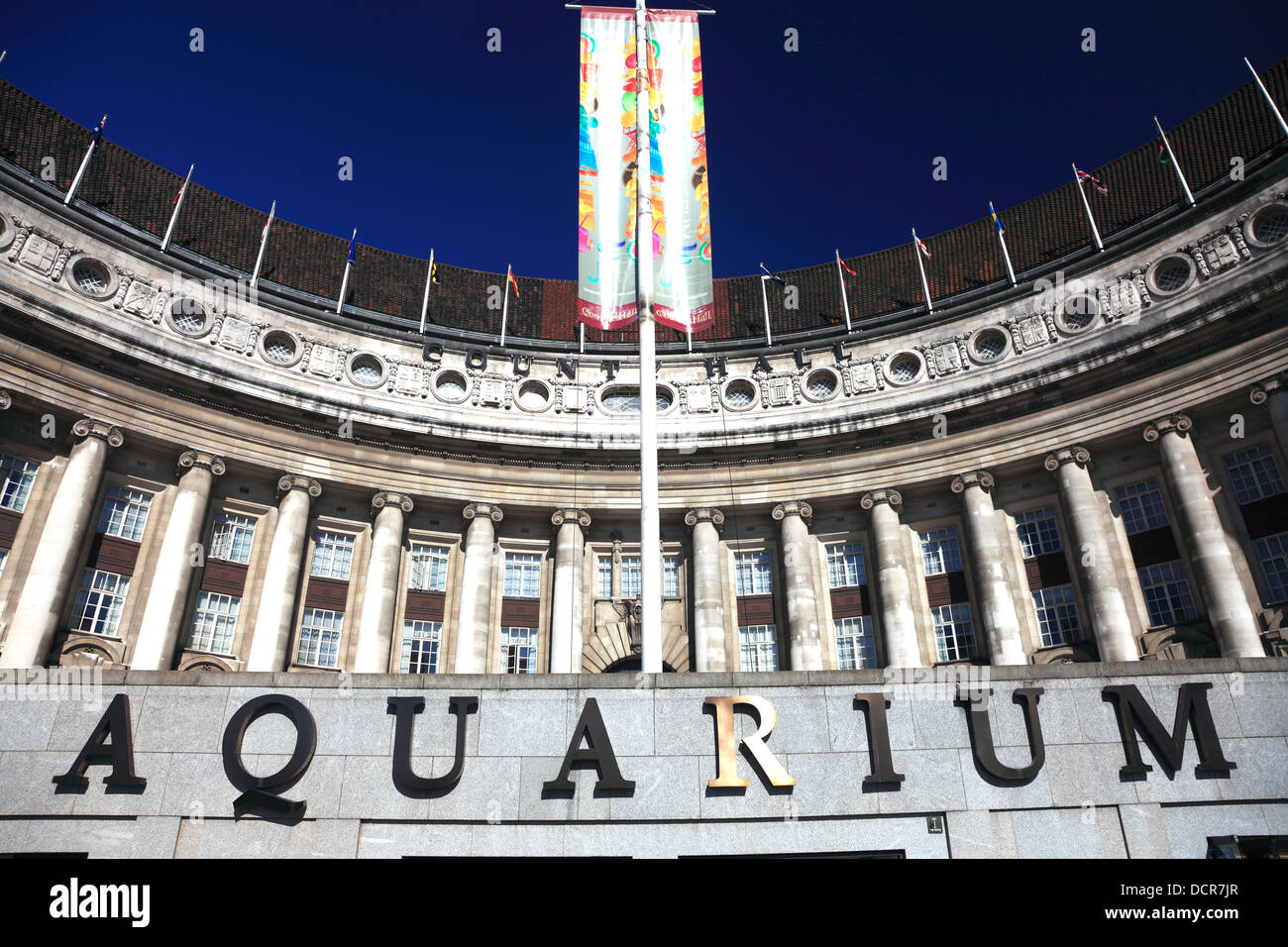 London Aquarium building exterior, South Bank, River Thames