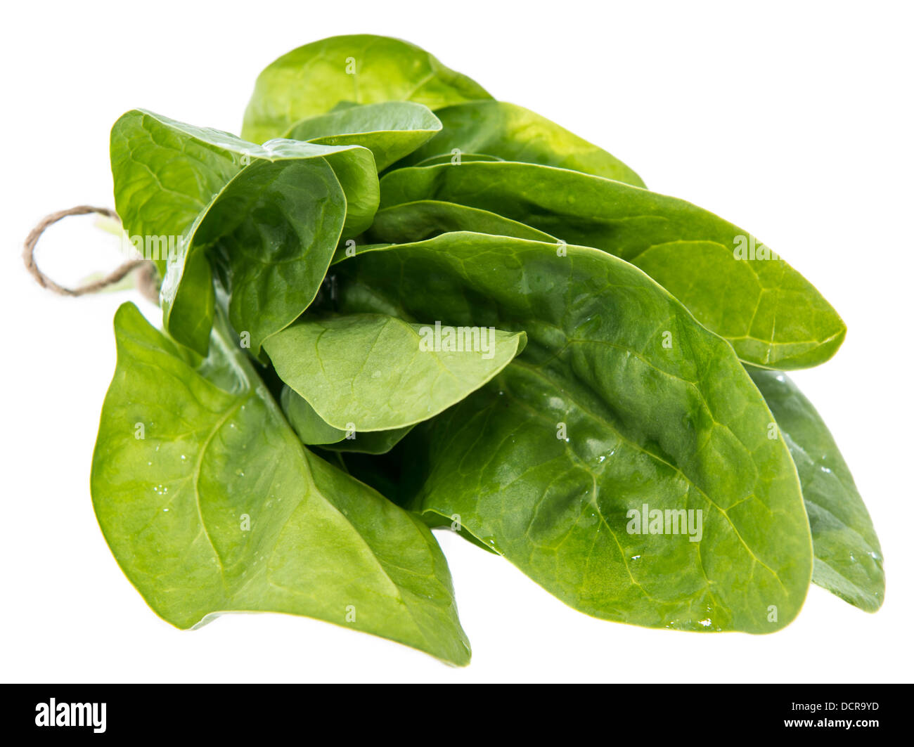 Spinach Leaves isolated on white background Stock Photo - Alamy