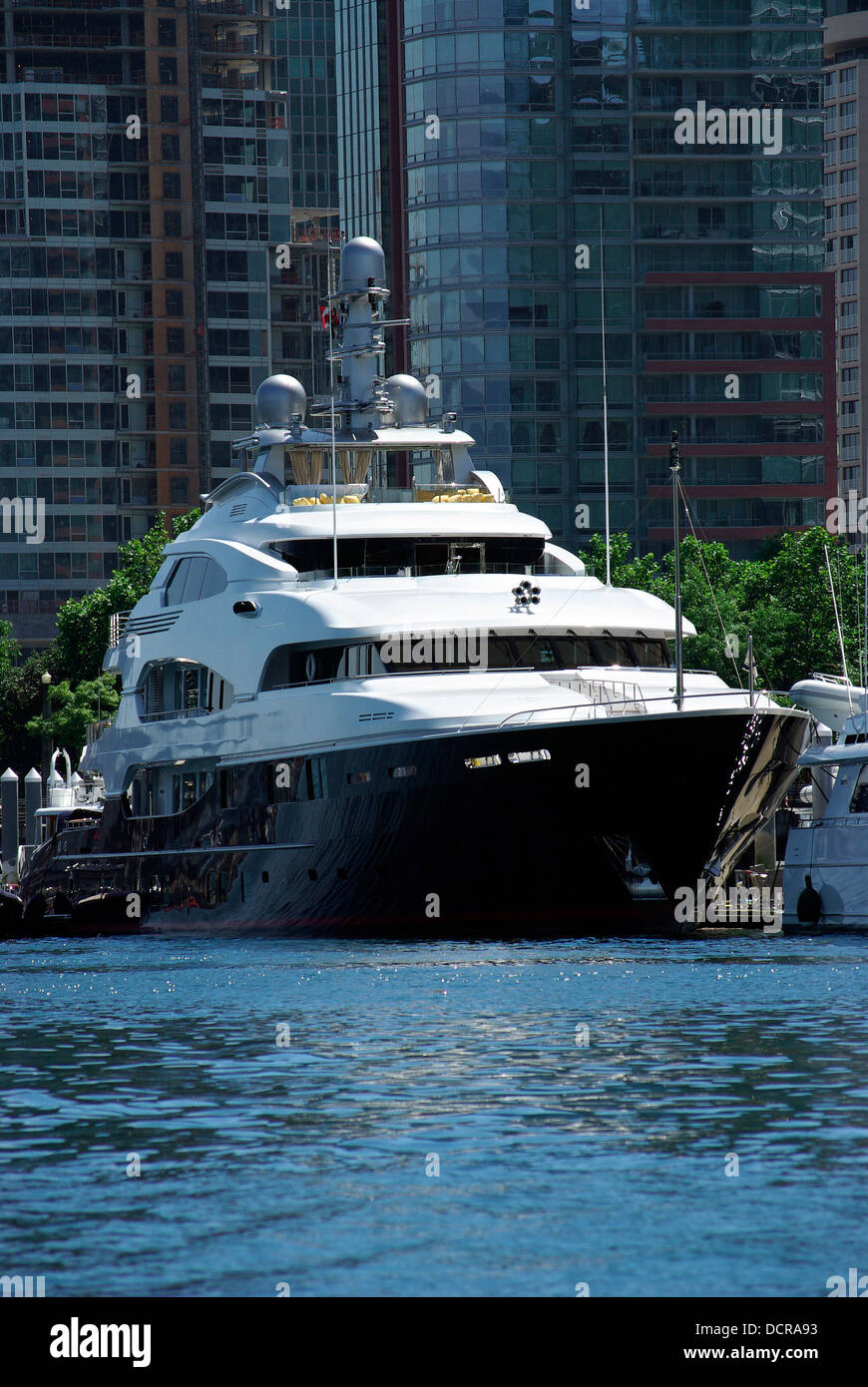 Large Yacht in Vancouver, Canada Stock Photo Alamy