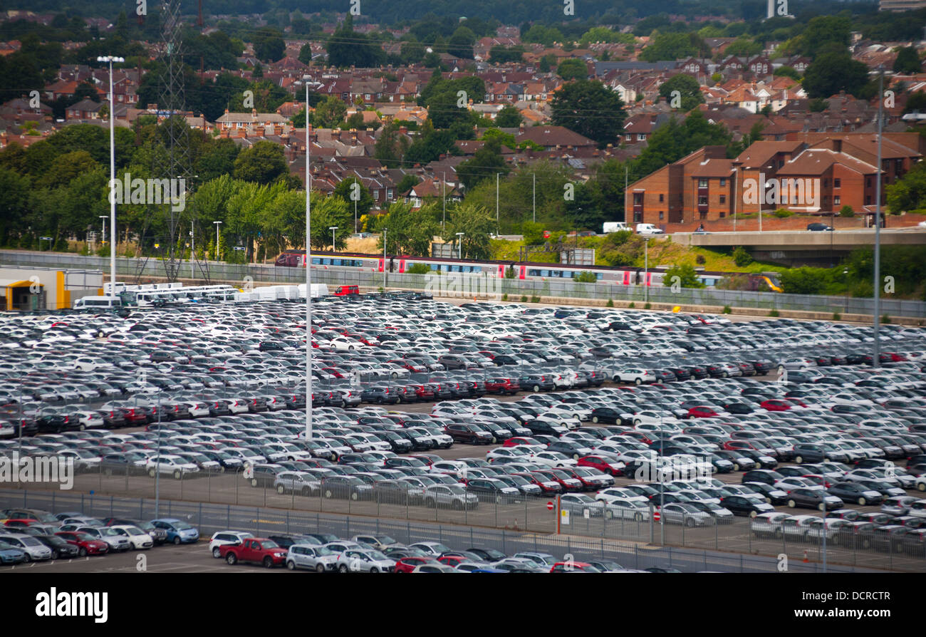 Car Park at the Port of Southampton, England, UK, GB Stock Photo Alamy