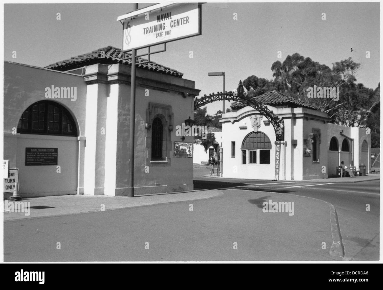 (Main gate to the Naval Training Center, San Diego, California