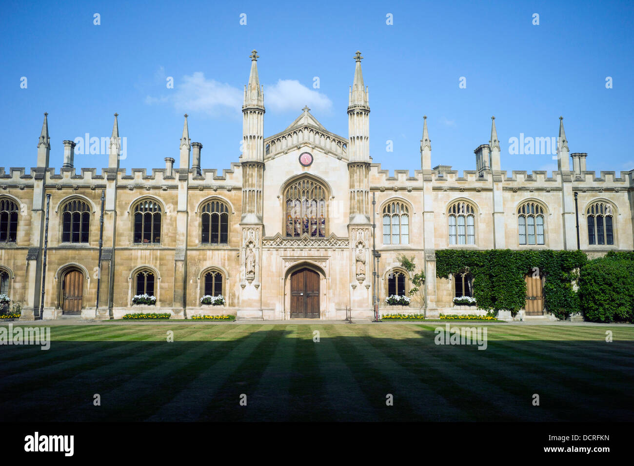 Corpus Christi College Cambridge University, Cambridge, UK Stock Photo