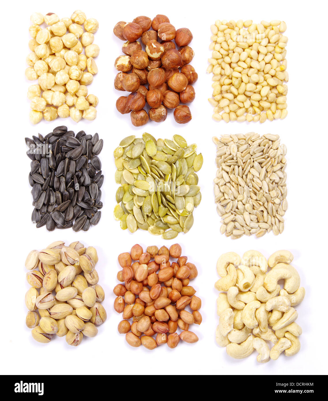 seeds and nuts collection Stock Photo Alamy