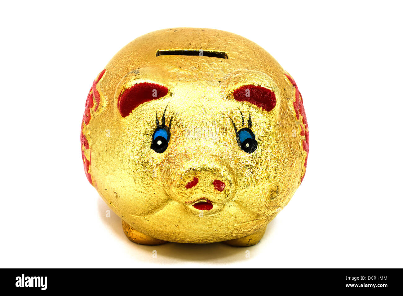 Piggy bank on a white background Stock Photo - Alamy