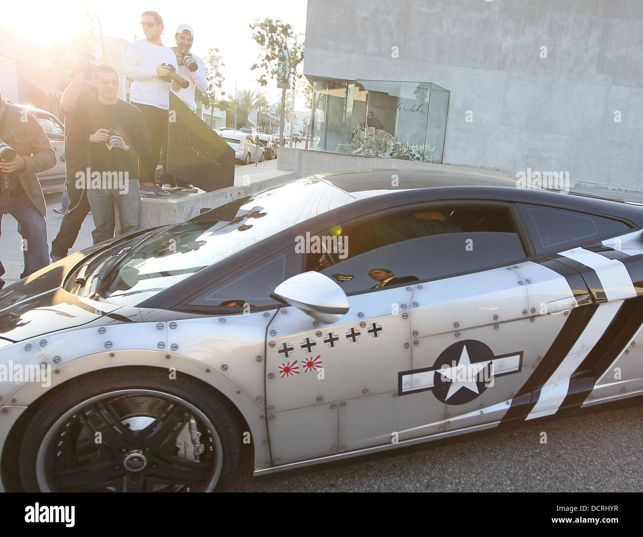 Chris Brown and Karrauche Tran seen leaving Maxfield clothing store in