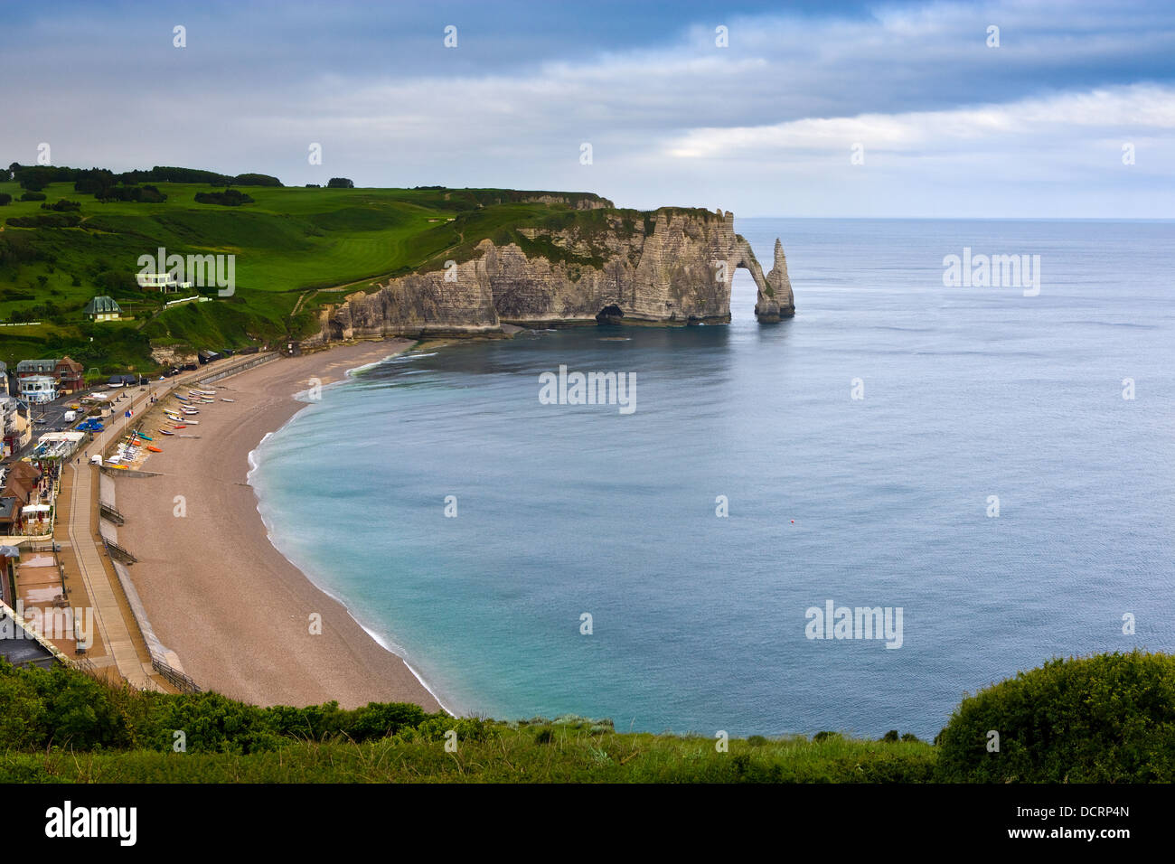 The cliffs of Etretat on the Normandy coast, France Stock Photo - Alamy
