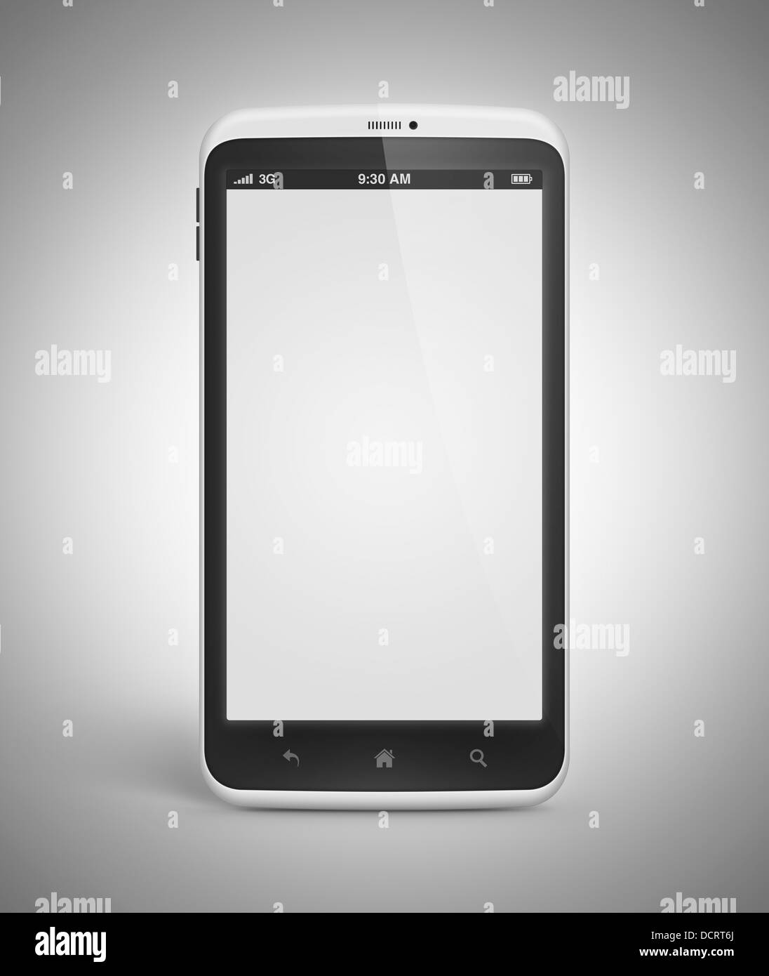 Mobile phone with blank screen Stock Photo