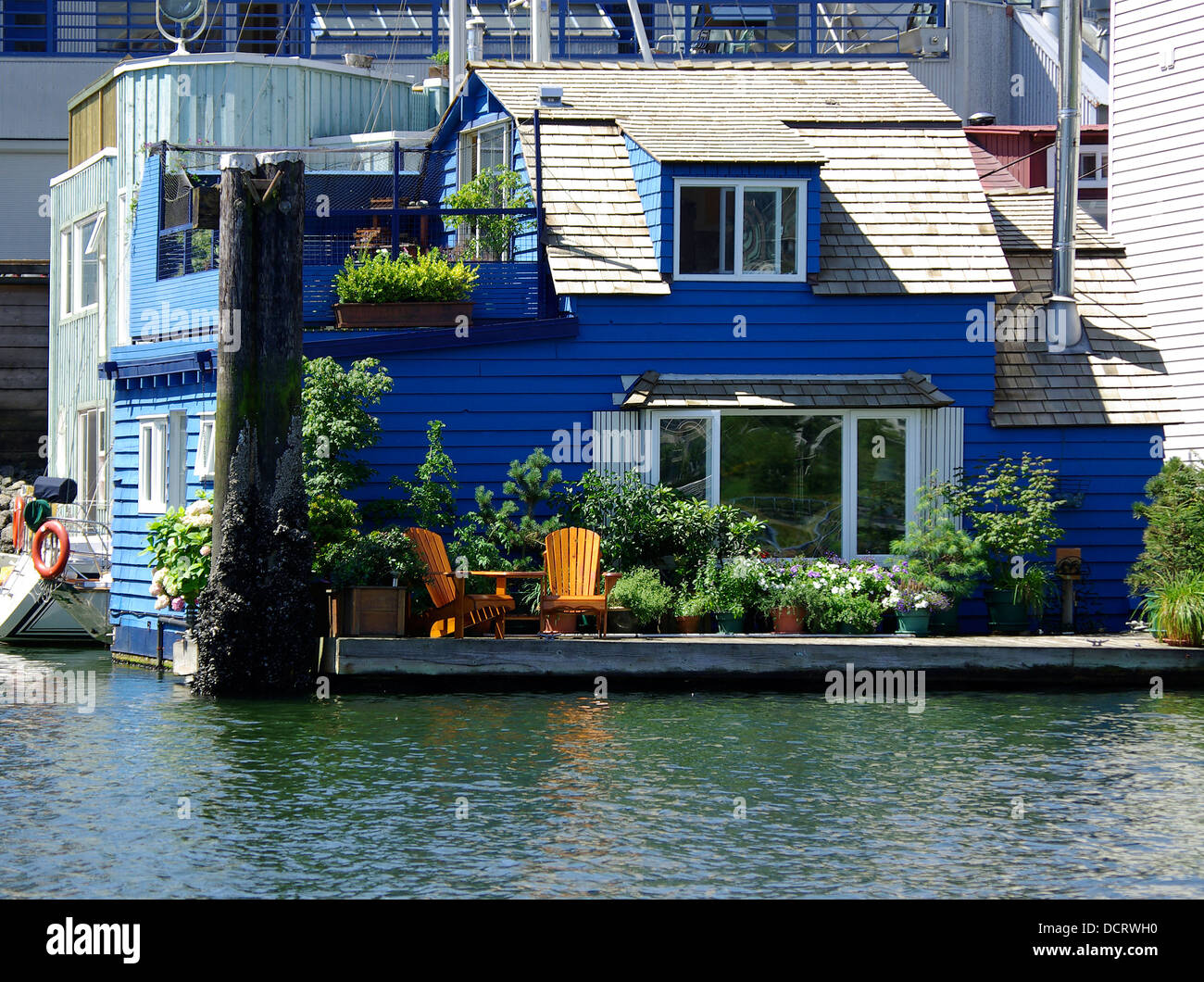 Houseboat in Vancouver, Canada Stock Photo