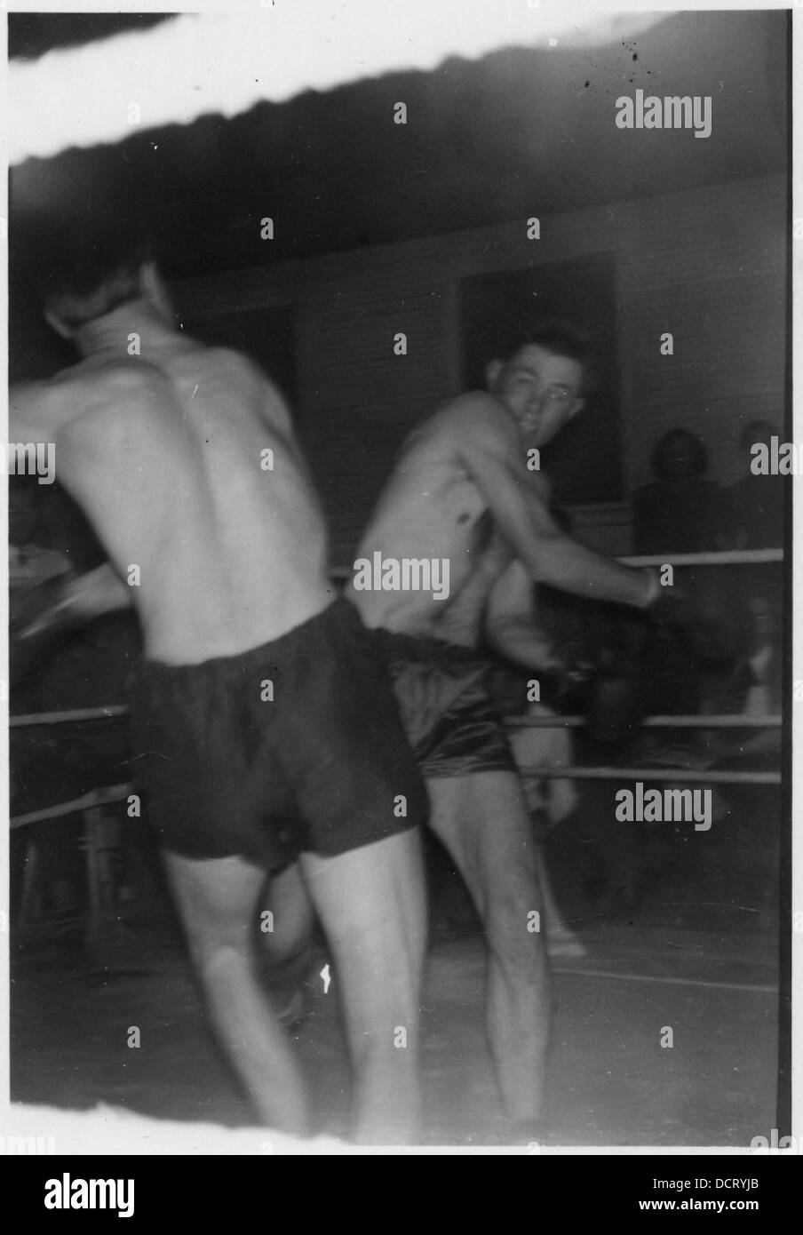 Boxing match in progress 285873 Stock Photo Alamy