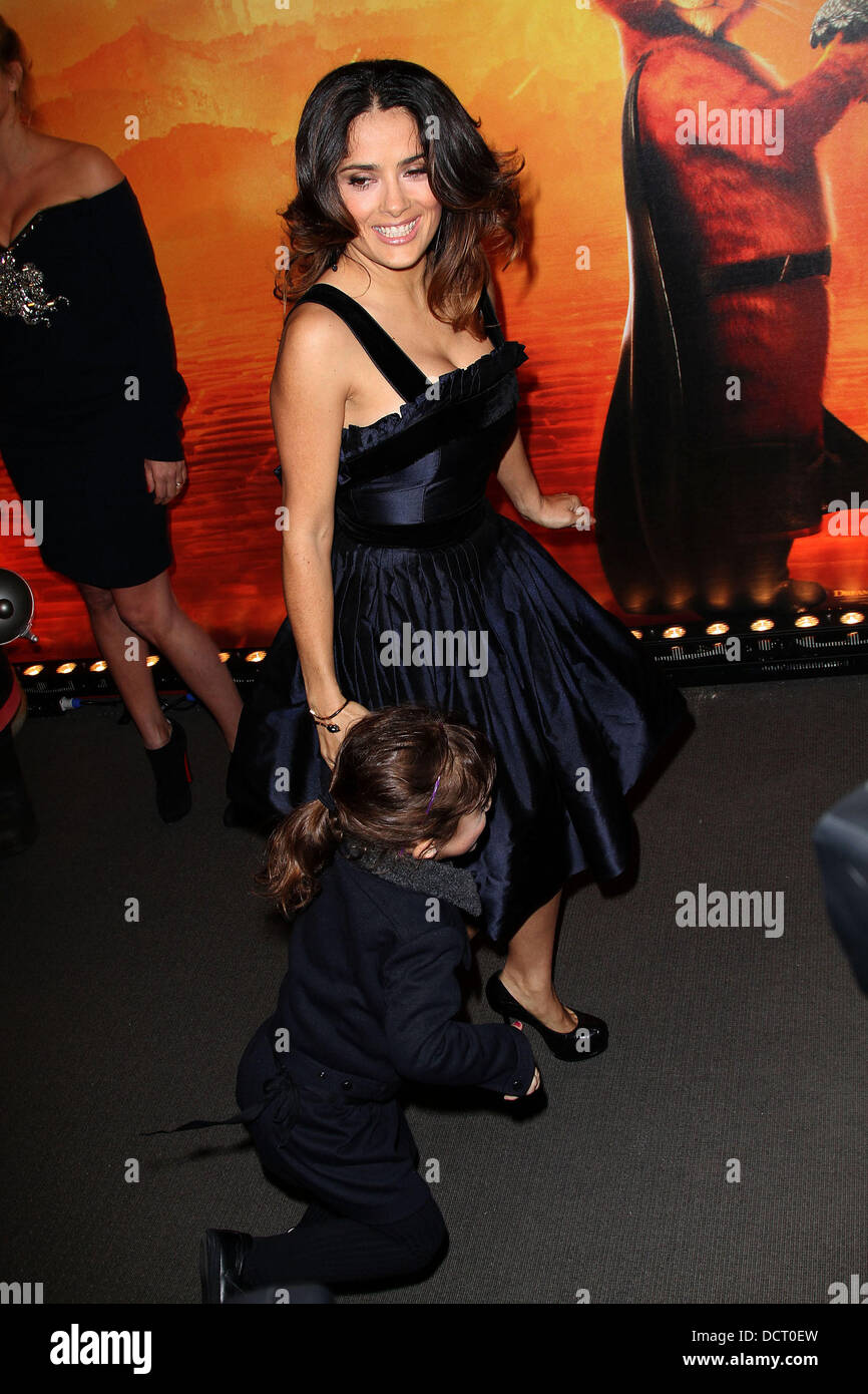 Salma Hayek, at the 'Puss In Boots' premiere at UGC Normandie