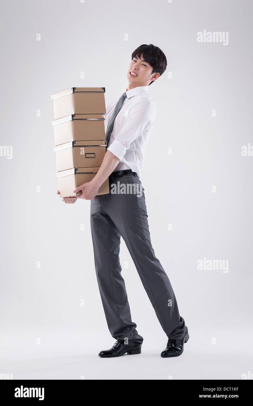 A pile of  boxes Stock Photo - Alamy