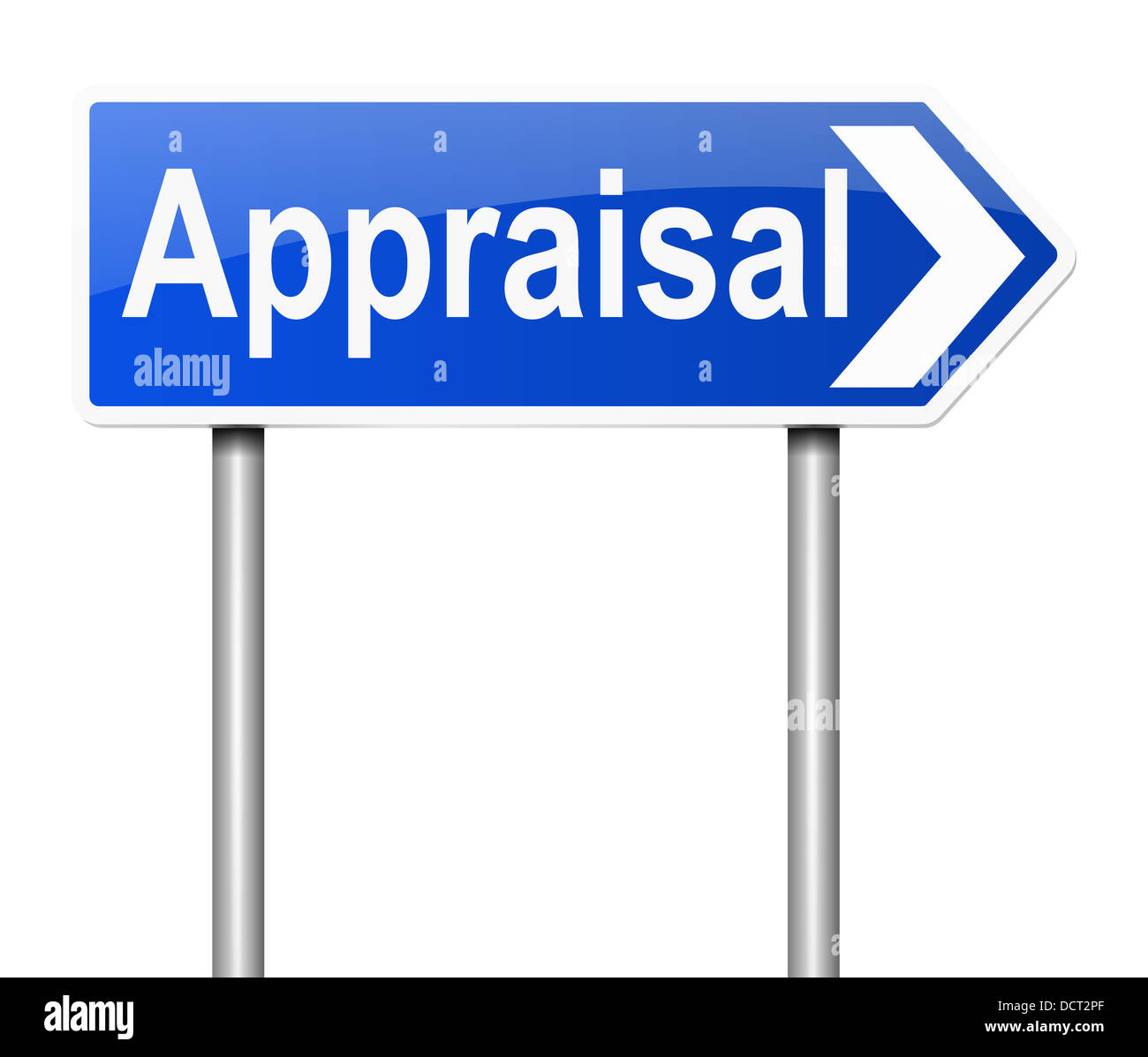 Appraisal sign. Stock Photo