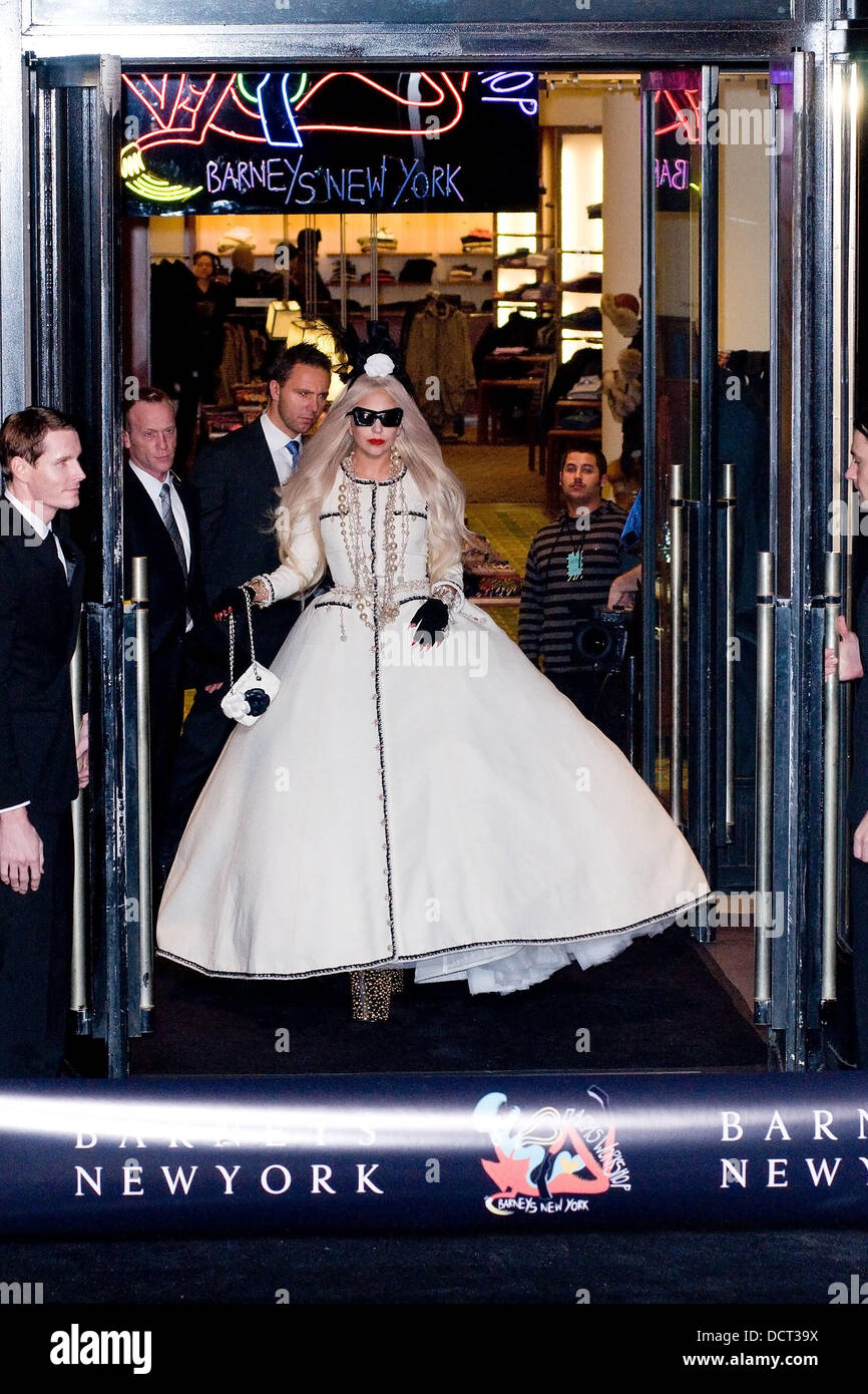 Lady Gaga at the ribbon cutting ceremony to open Gaga's at