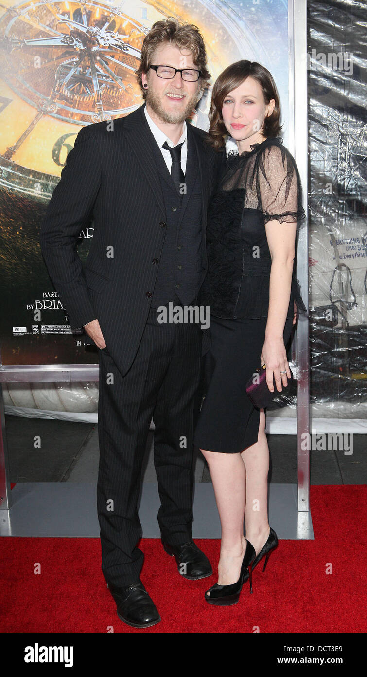 Vera Farmiga (R) and husband Renn Hawkey , at the 'Hugo' premiere shown