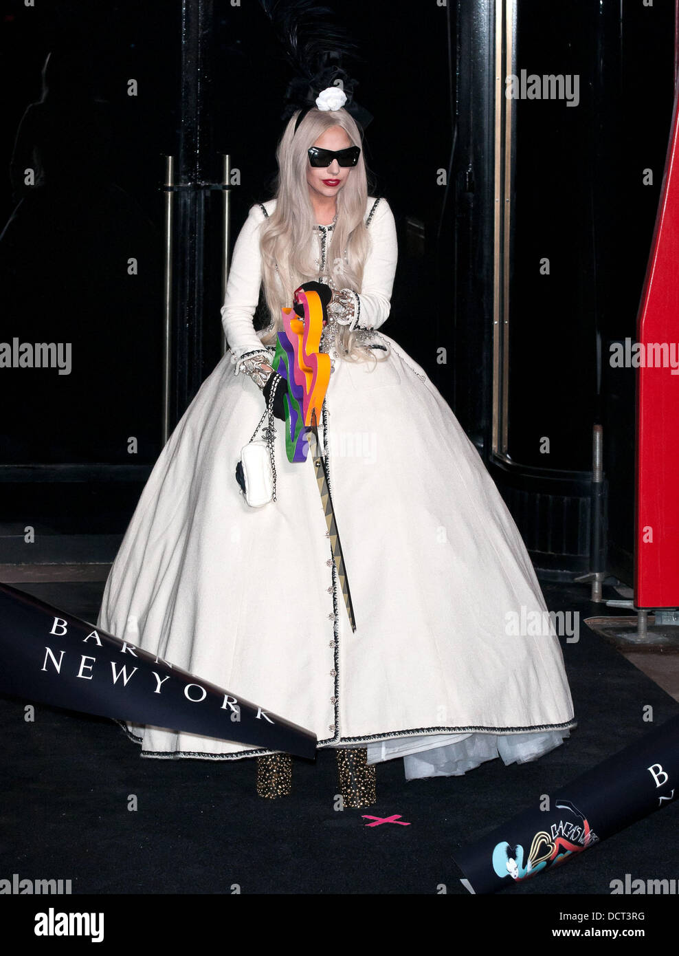 Lady Gaga attends the ribbon cutting ceremony to open Gaga's