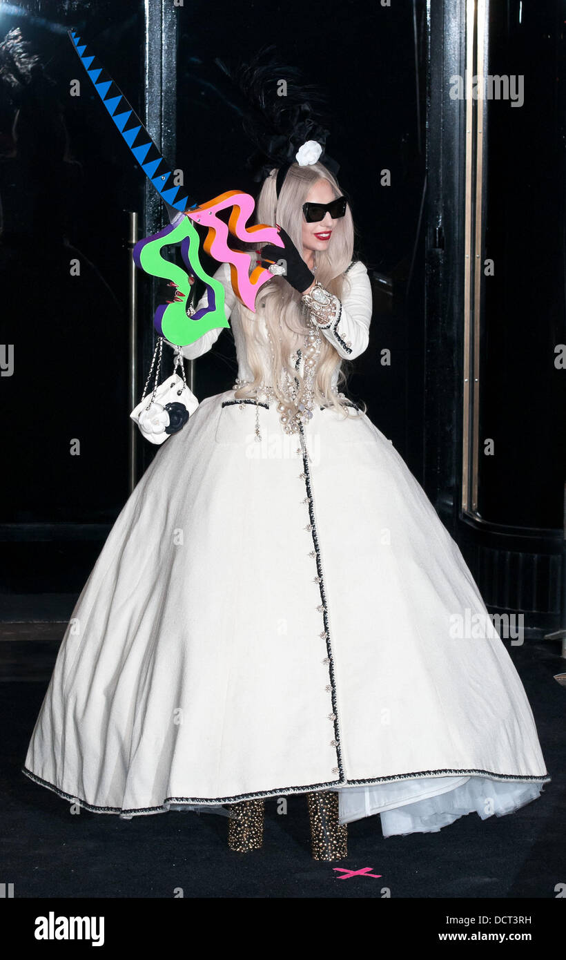 Lady Gaga attends the ribbon cutting ceremony to open Gaga's