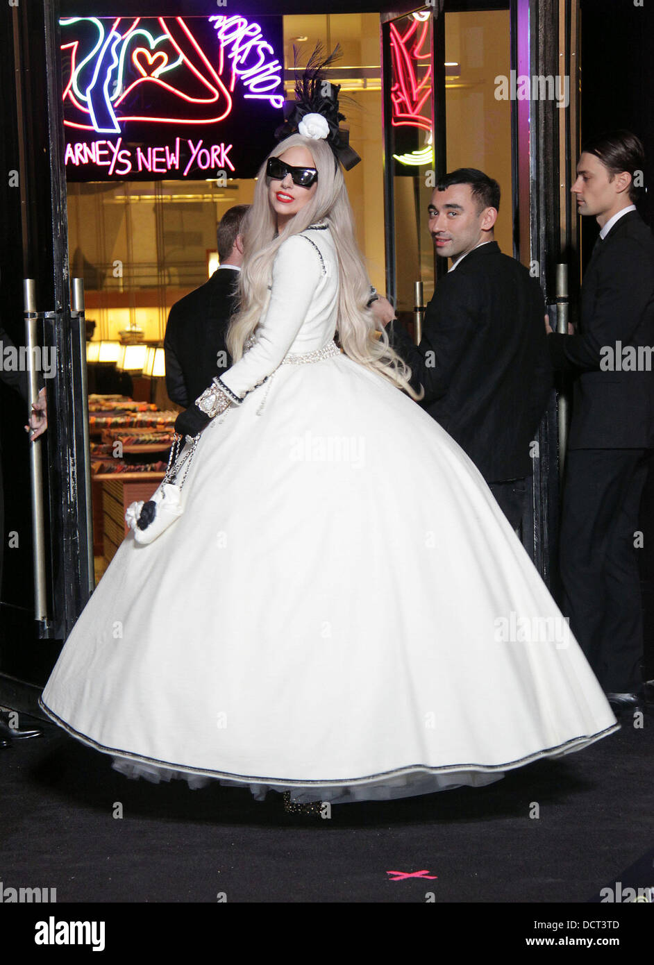 Lady Gaga attends the ribbon cutting ceremony to open Gaga's