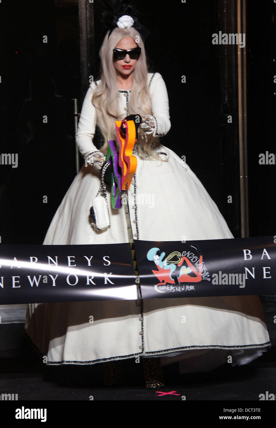 Lady Gaga attends the ribbon cutting ceremony to open Gaga's