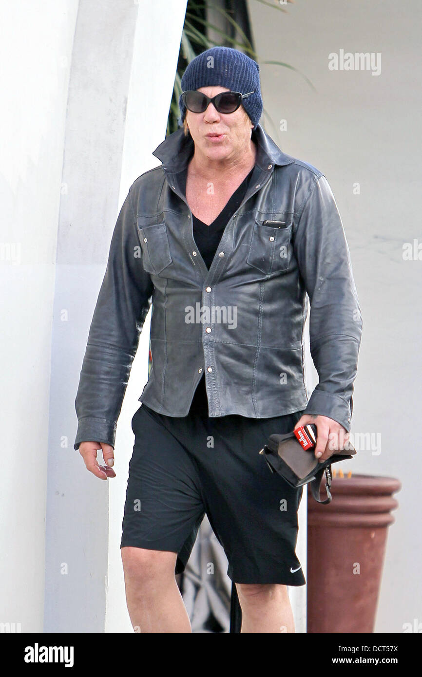 Mickey rourke shop leather jacket