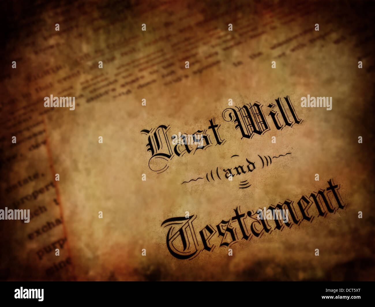 Envelope with Last Will and Testament Stock Photo Alamy
