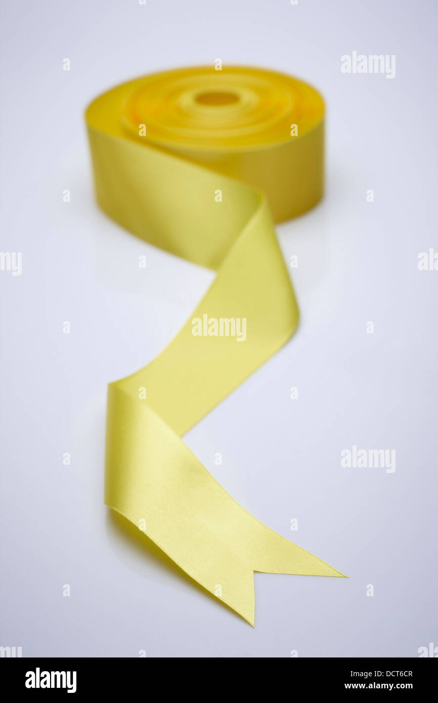 a yellow ribbon Stock Photo - Alamy