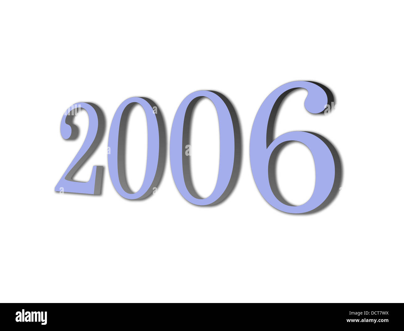 3D brand new year 2006 Stock Photo