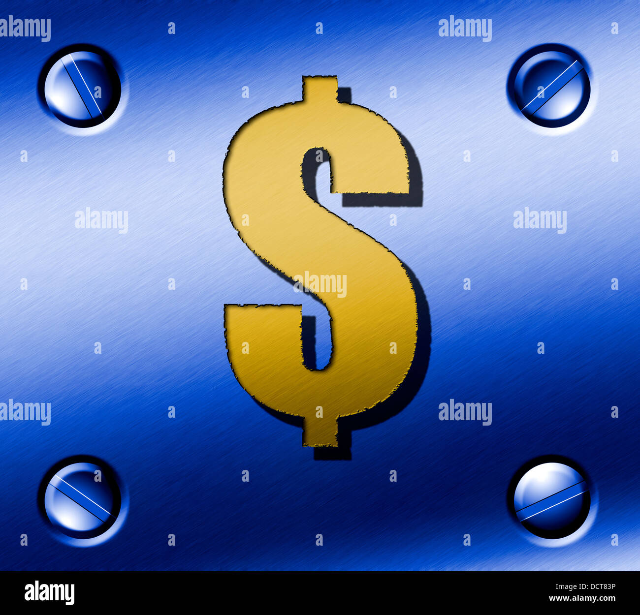 3D $ sign Stock Photo - Alamy