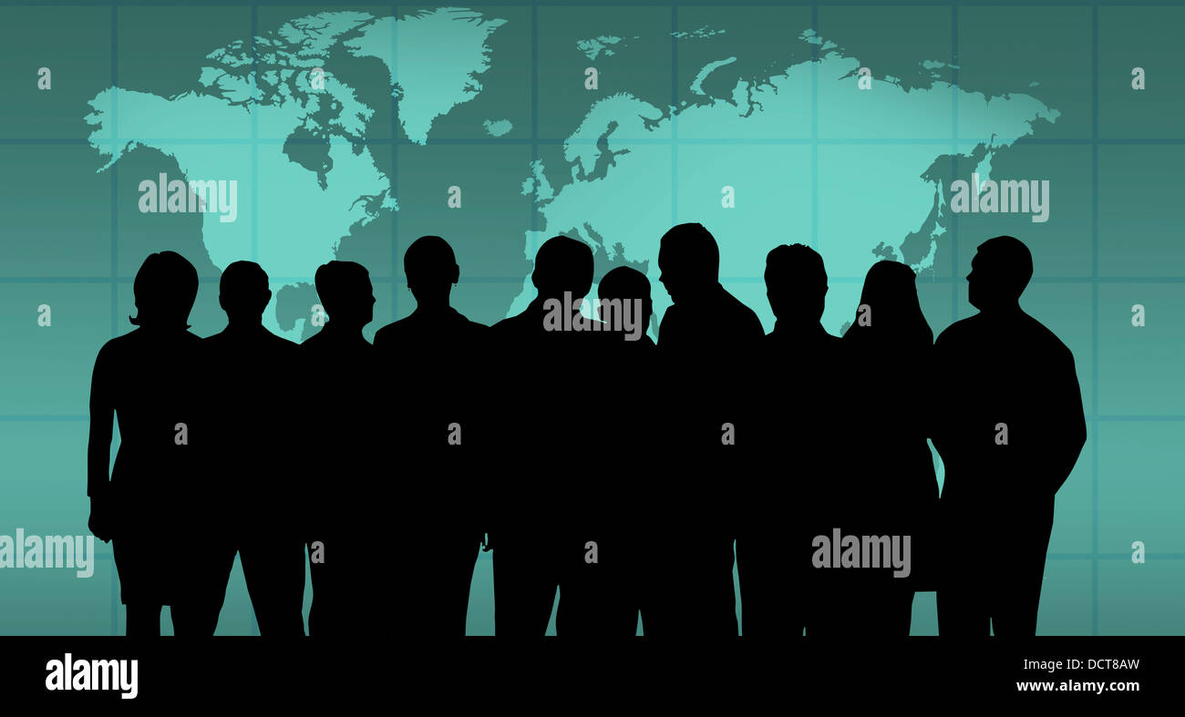 Collage business team work hi-res stock photography and images - Alamy