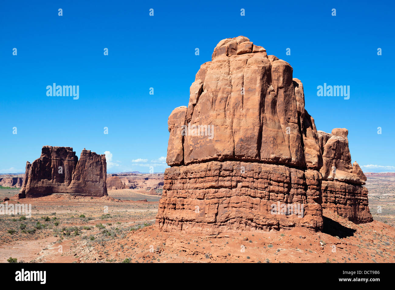horizontal view of famous Red Rock Stock Photo