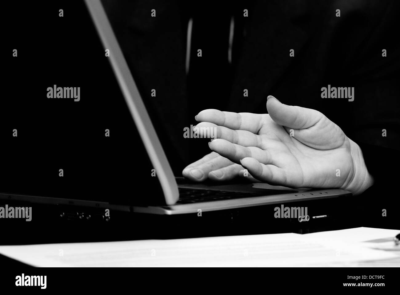 Workers marketing Black and White Stock Photos & Images - Alamy