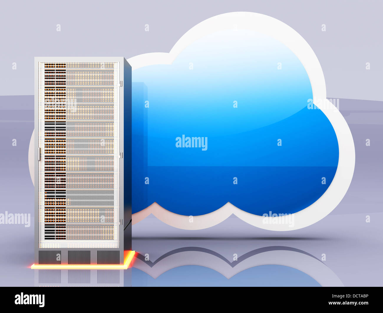 Server cloud computing. 3D rendered illustration Stock Photo - Alamy