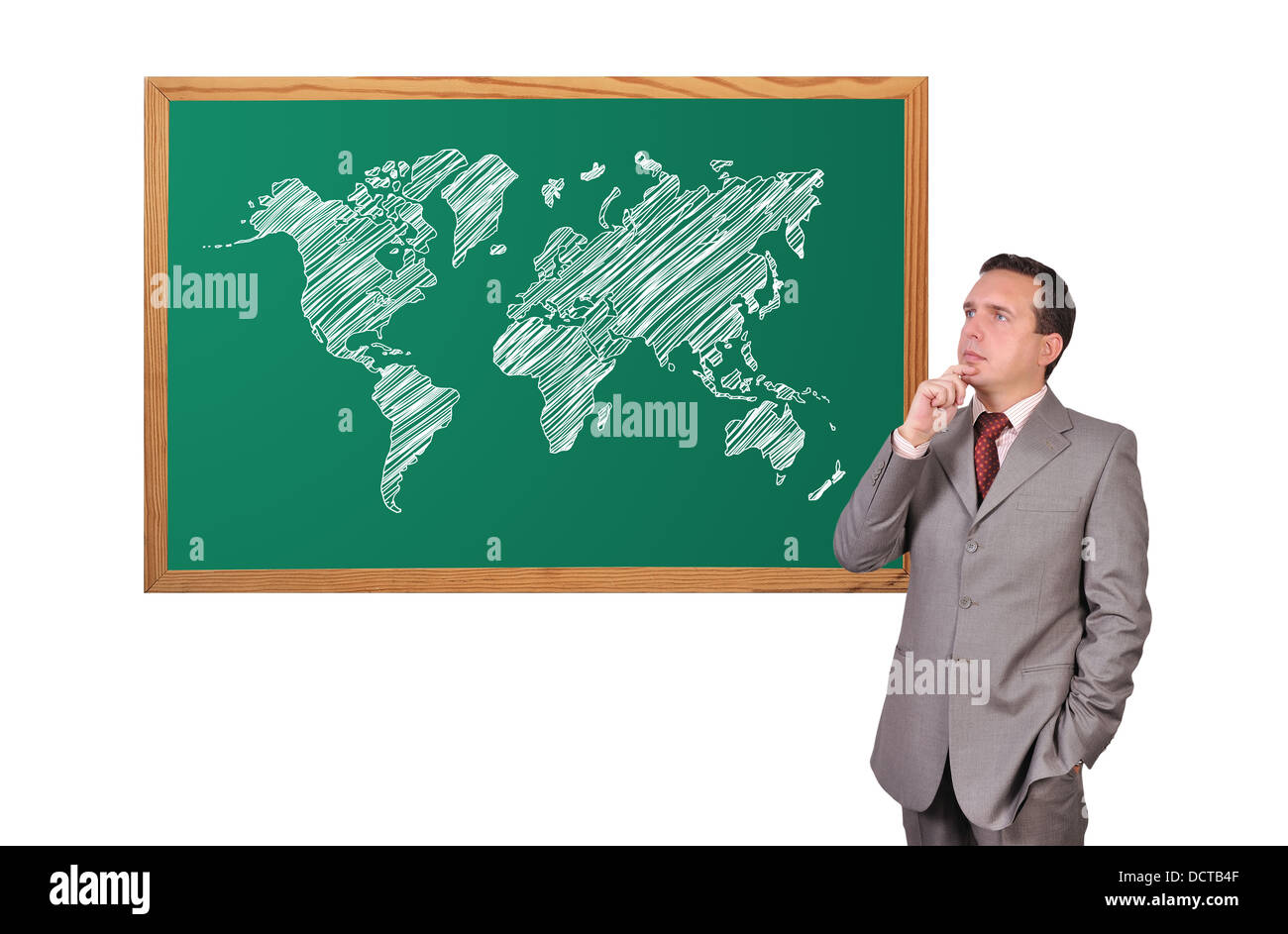 world map on desk Stock Photo Alamy