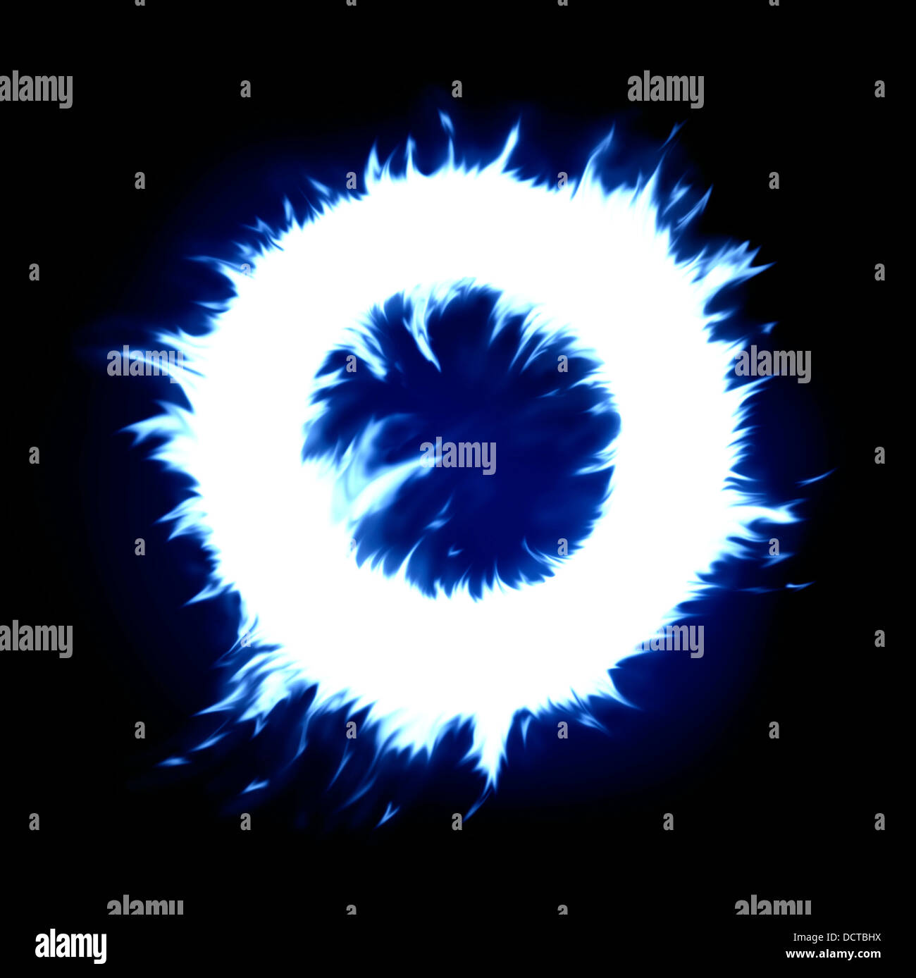 Blue magic ring on black hi-res stock photography and images - Alamy