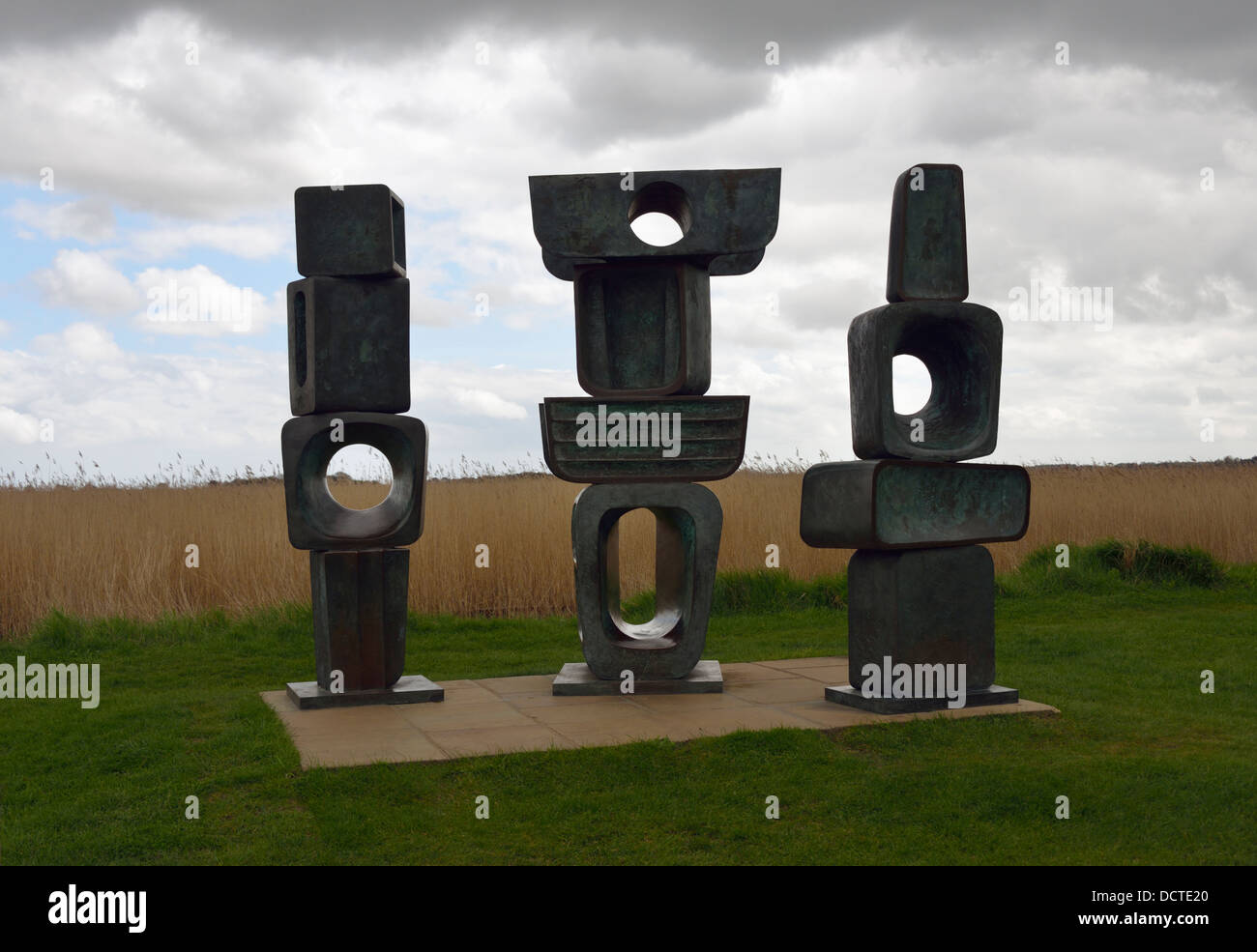 'The Family Of Man, sculpture by Barbara Hepworth. Snape Maltings