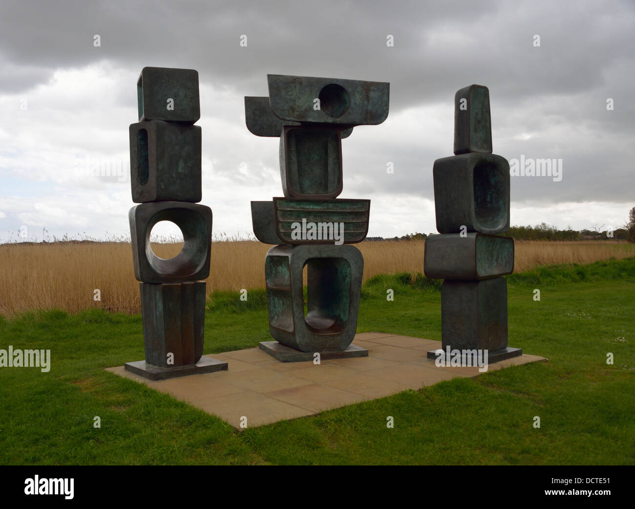 'The Family Of Man, sculpture by Barbara Hepworth. Snape Maltings