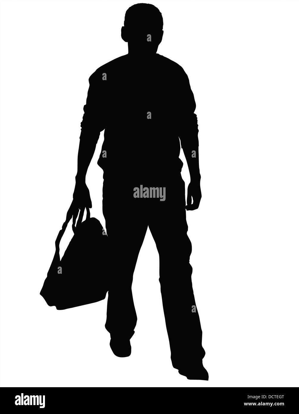 man with rucksack Stock Photo