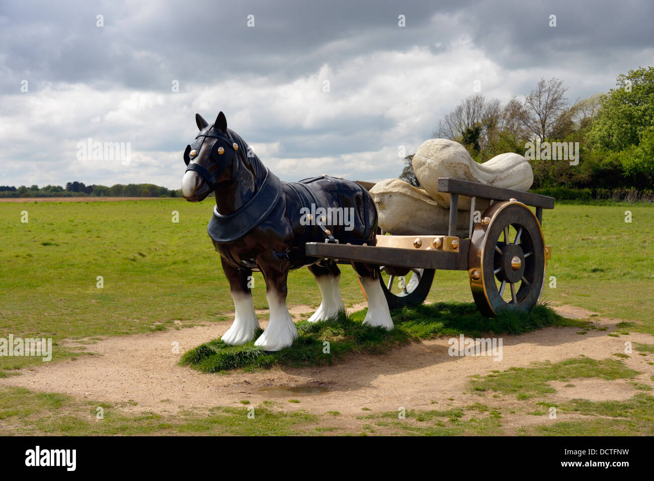 'Perceval', sculpture by Sarah Lucas, 2006. Snape Maltings, Suffolk, England, United Kingdom, Europe. Stock Photo