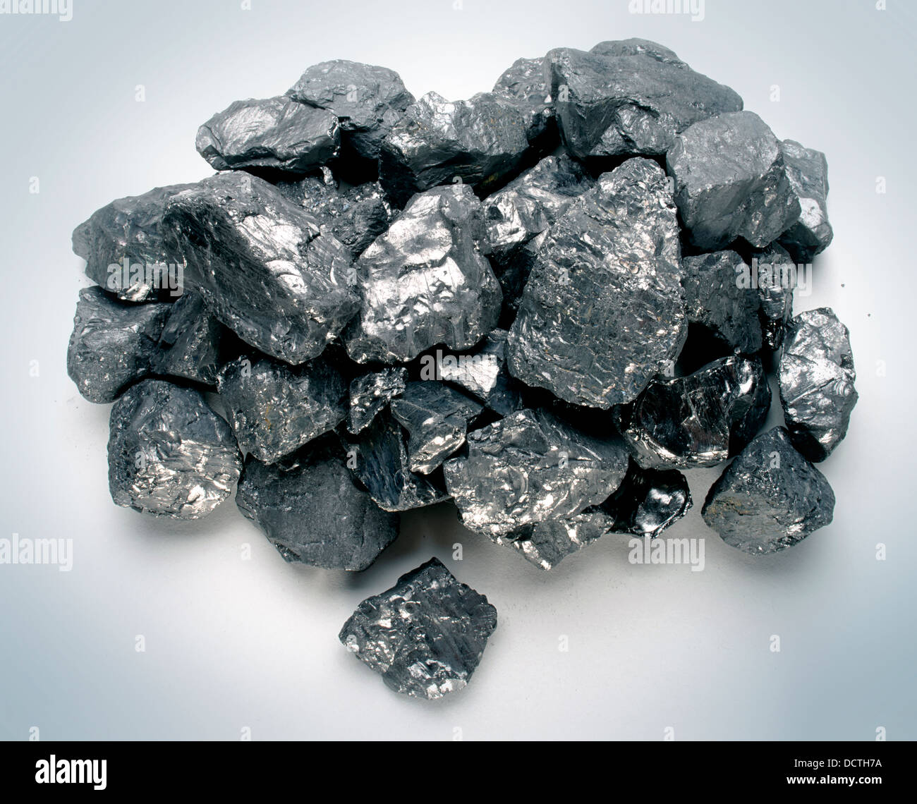 coal pieces Stock Photo