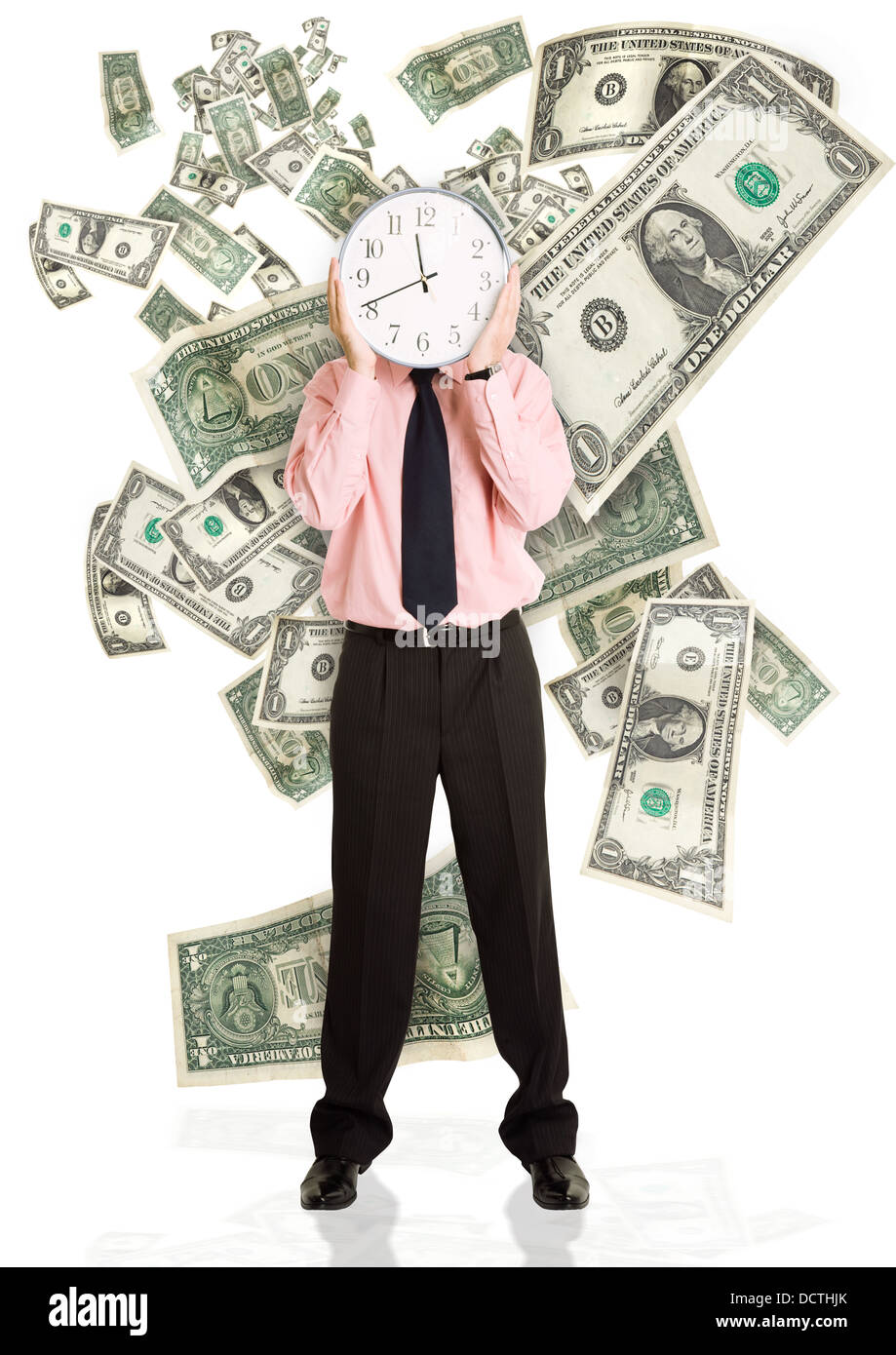 Time money concept businessman Cut Out Stock Images Pictures Alamy