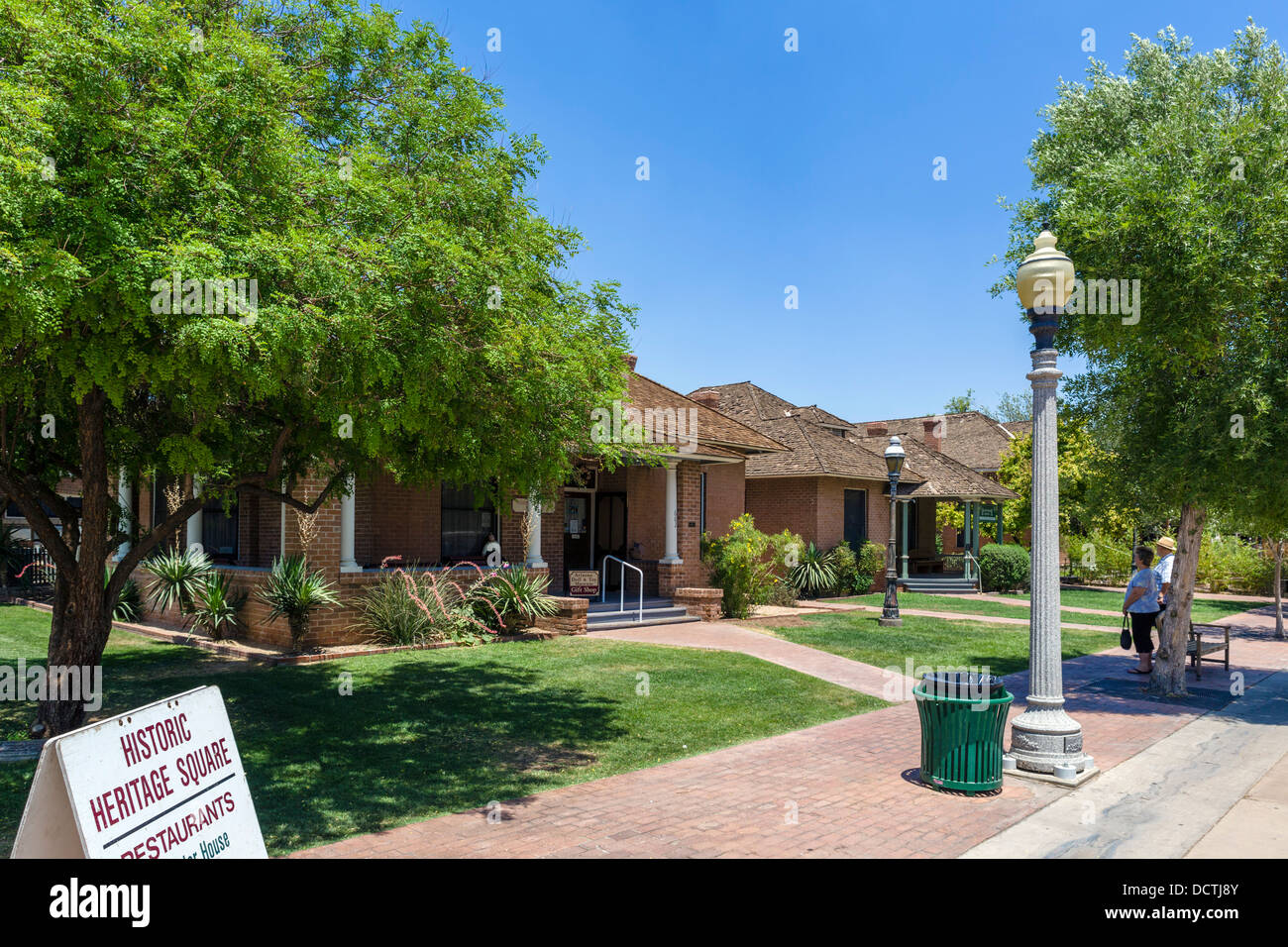 Historic Heritage Square off Monroe Street in downtown Phoenix, Arizona, USA Stock Photo