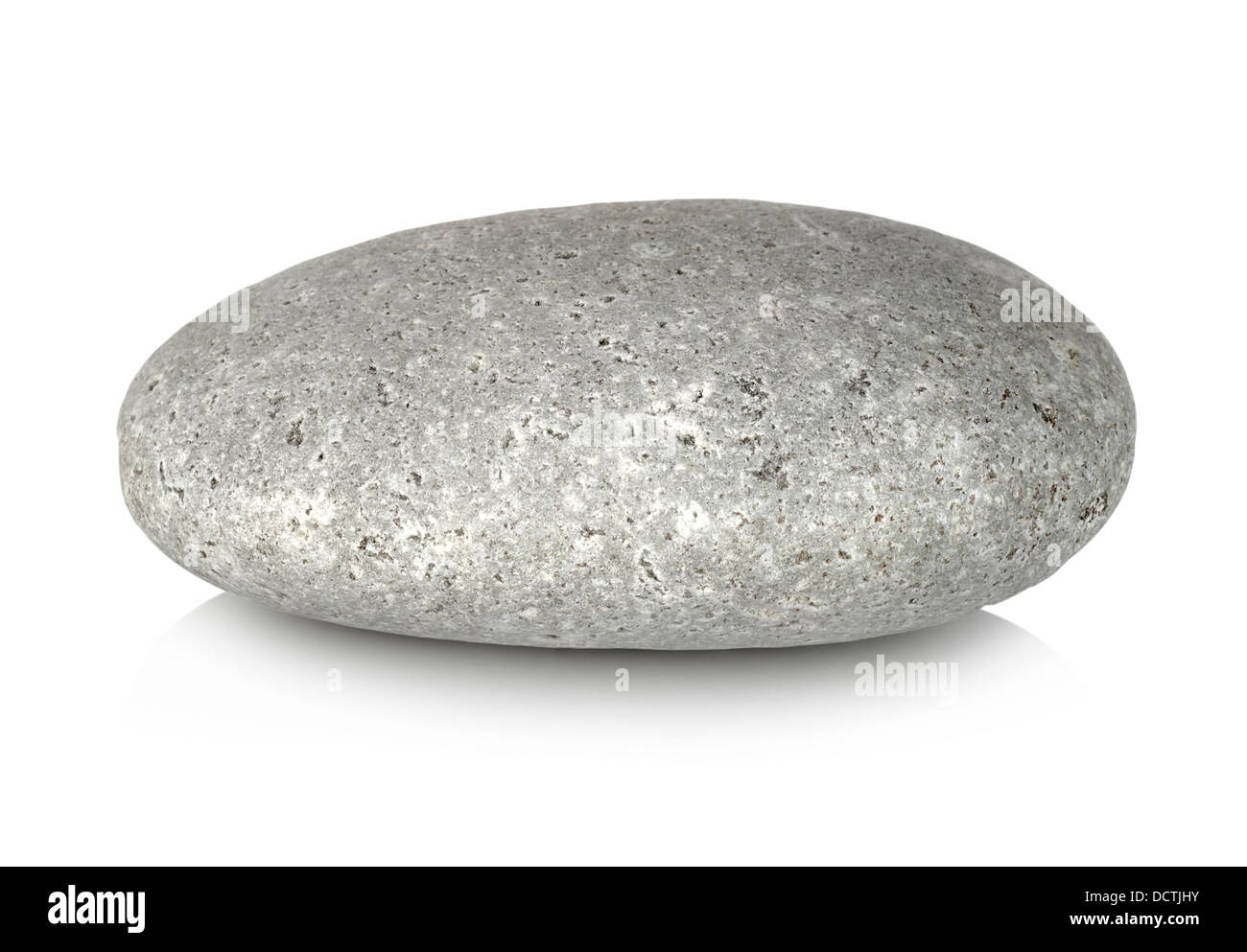 Round stone isolated Stock Photo