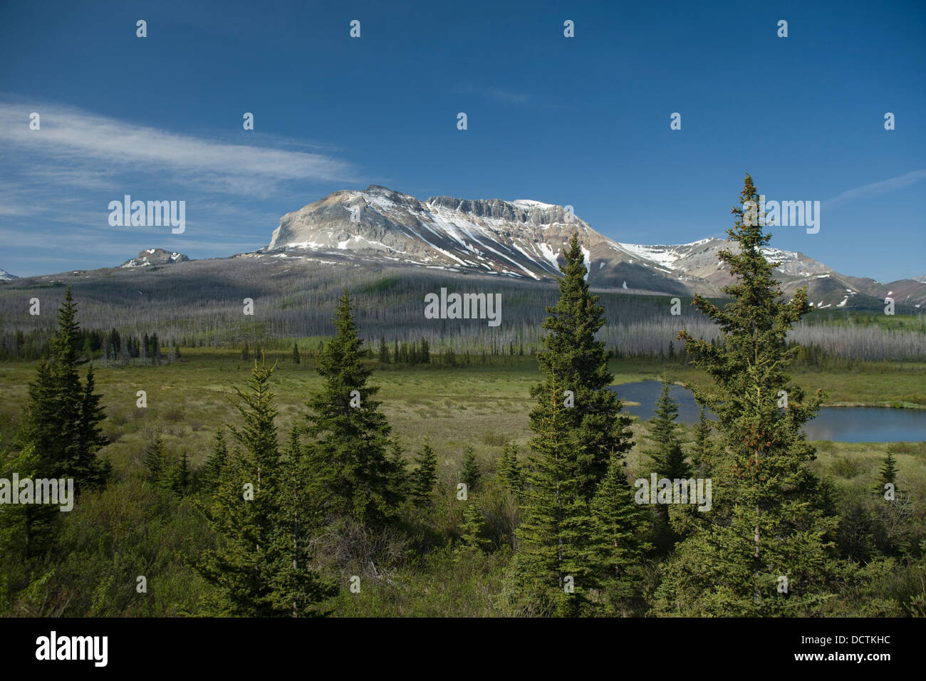 SOFA MOUNTAIN WATERTON LAKES NATIONAL PARK ALBERTA CANADA Stock Photo