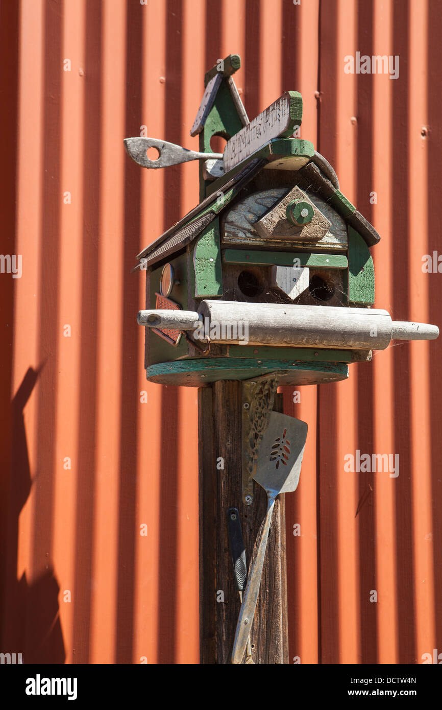 birdhouse, Cambria, California, United States of America Stock Photo