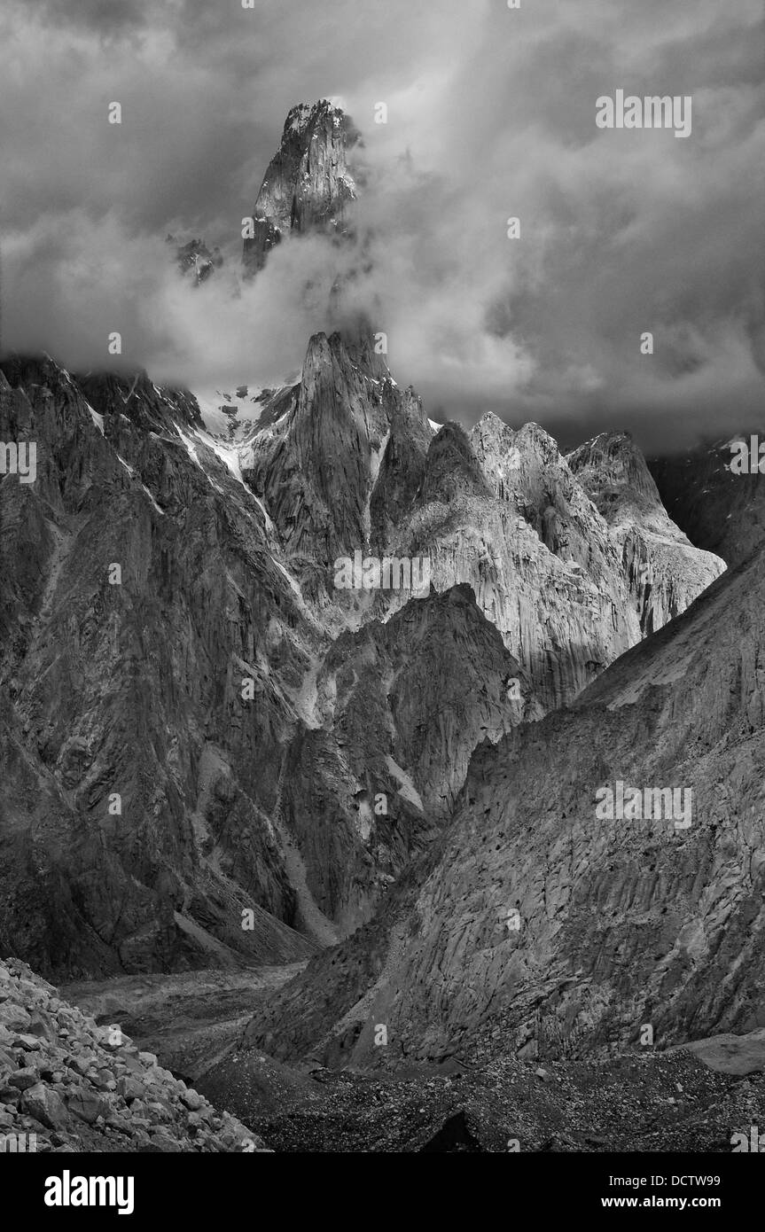 Summit glacier Black and White Stock Photos Images Alamy