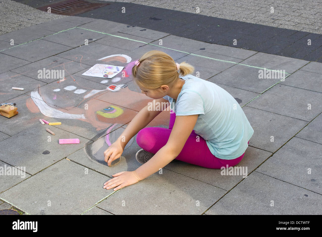 street painting in Geldern, Germany Stock Photo Alamy