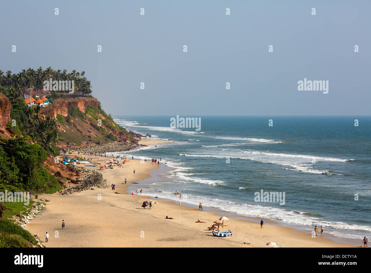 Varkala beach view. Kerala. India Stock Photo - Alamy