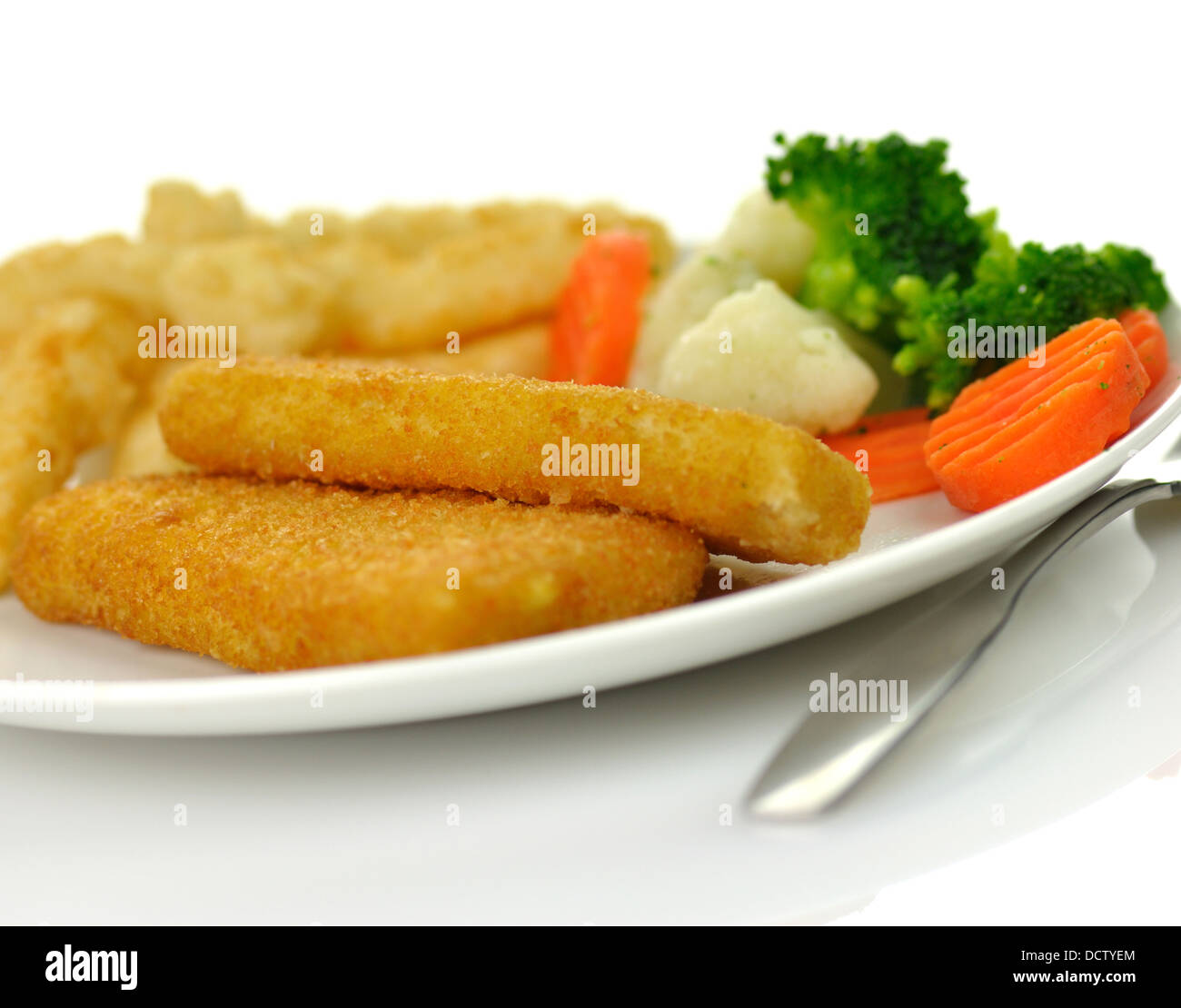 fish fillets dinner Stock Photo - Alamy