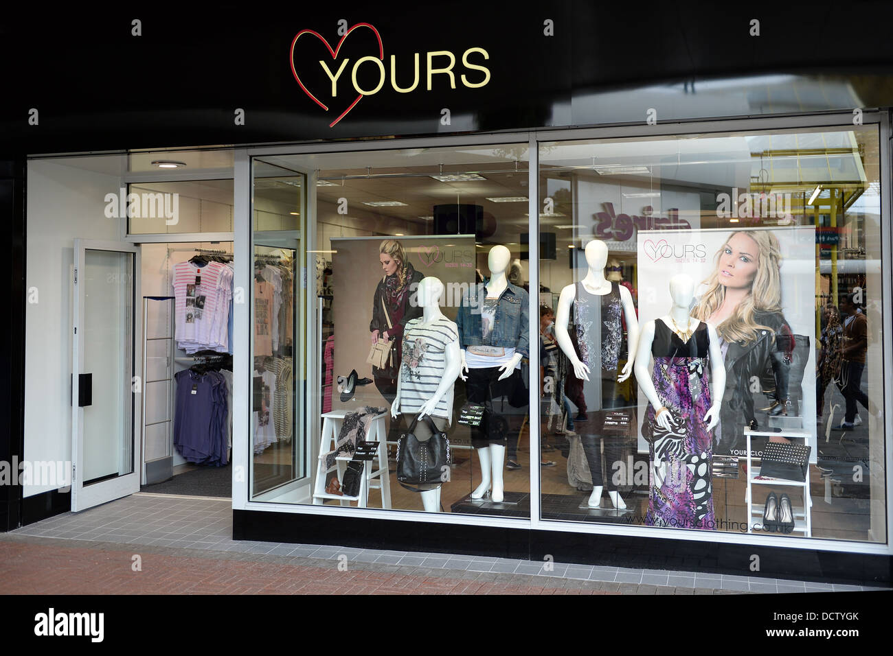 Yours retail clothing store Stock Photo