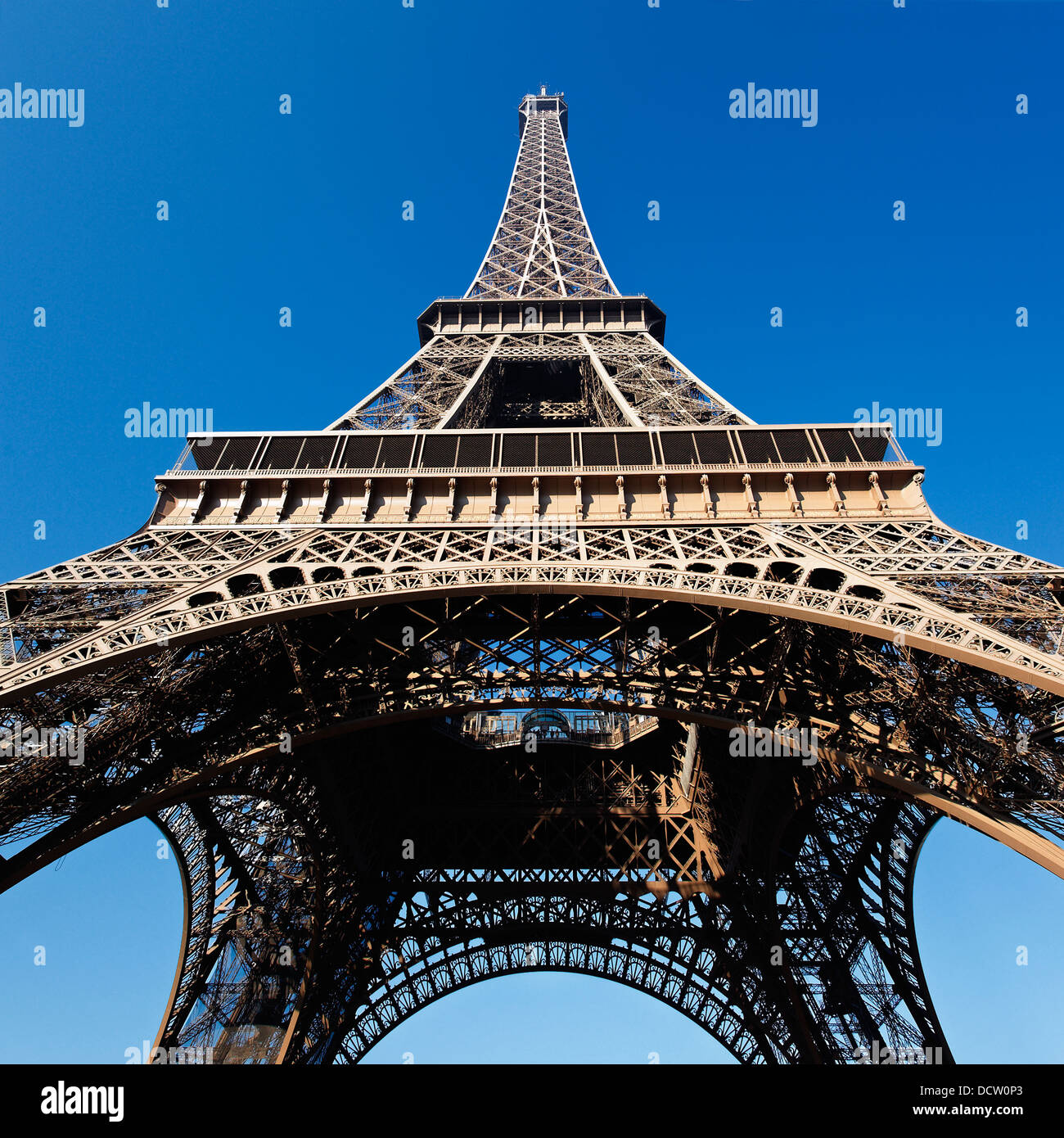 Eiffel Tower square Stock Photo
