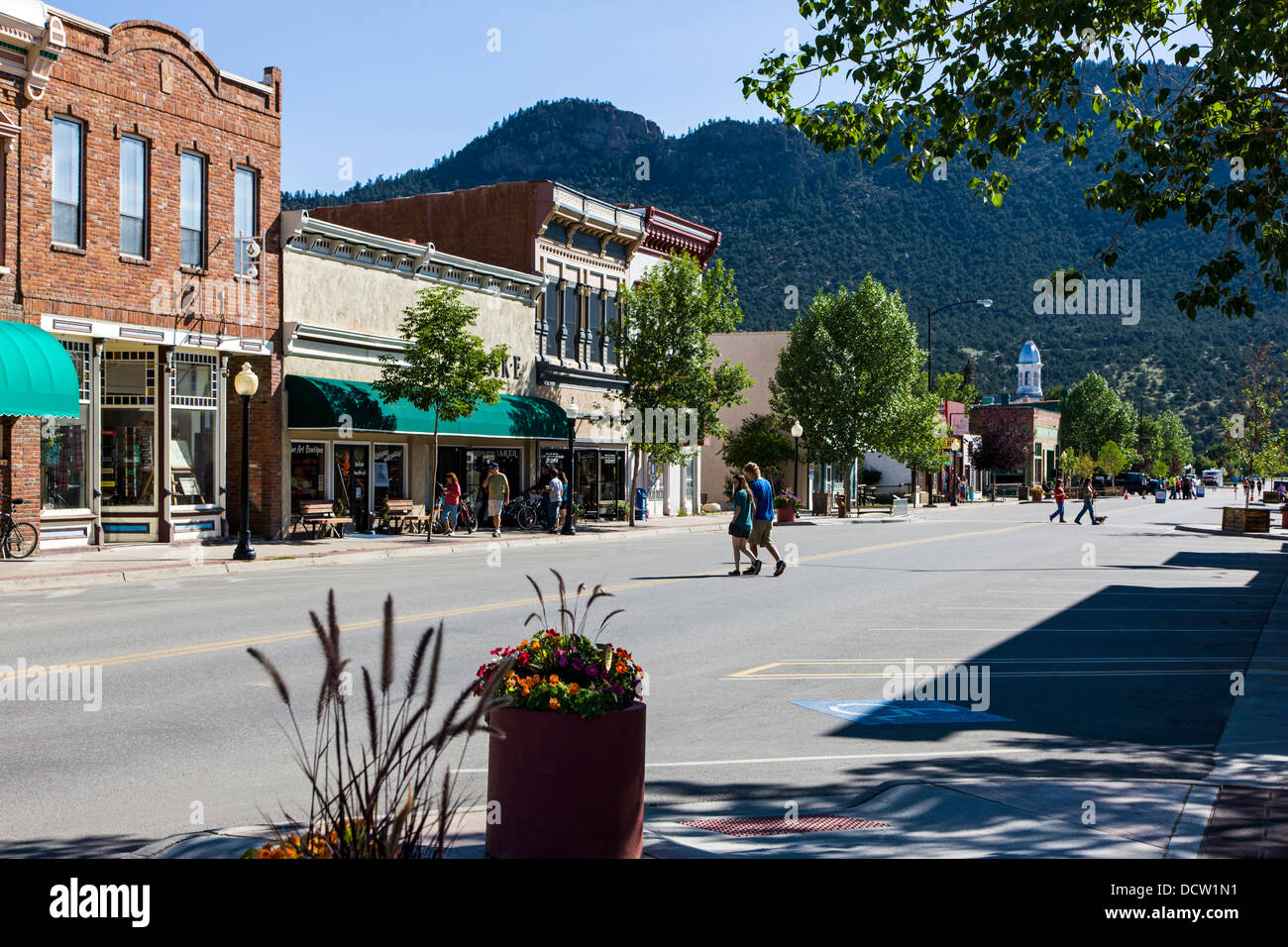 Historic downtown district, small mountain town of Buena Vista
